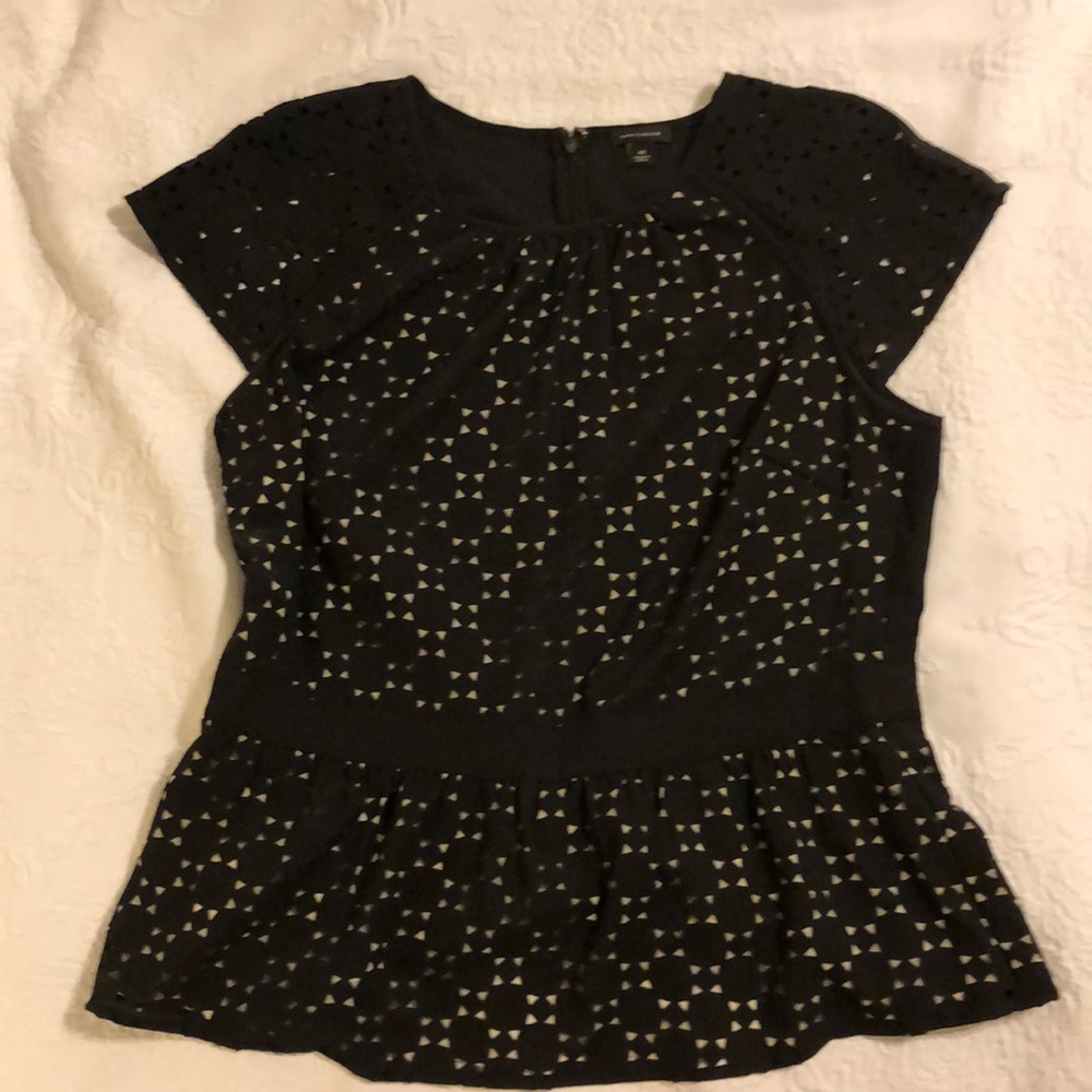 Ann Taylor L peplum blouse